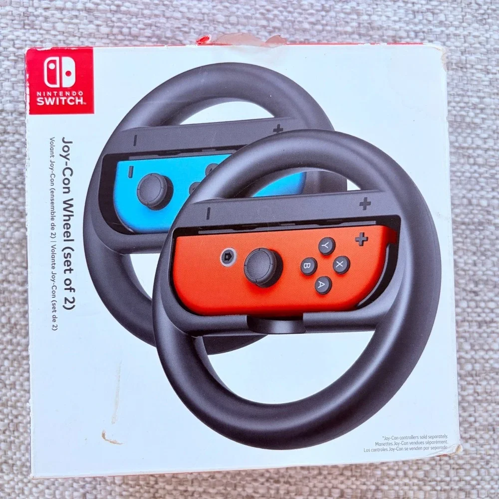 New in Box Nintendo Switch Joycon Wheel Set of 2 Gaming Accessories